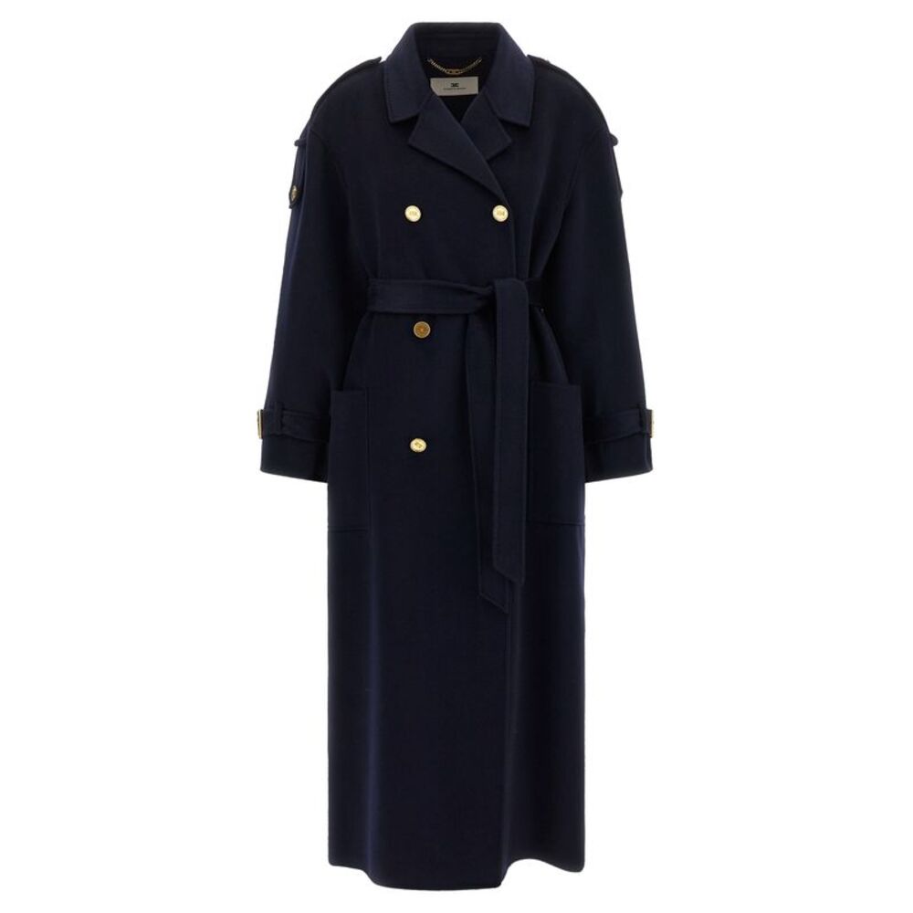 Elisabetta Franchi Women Double-Breasted Belted Coat